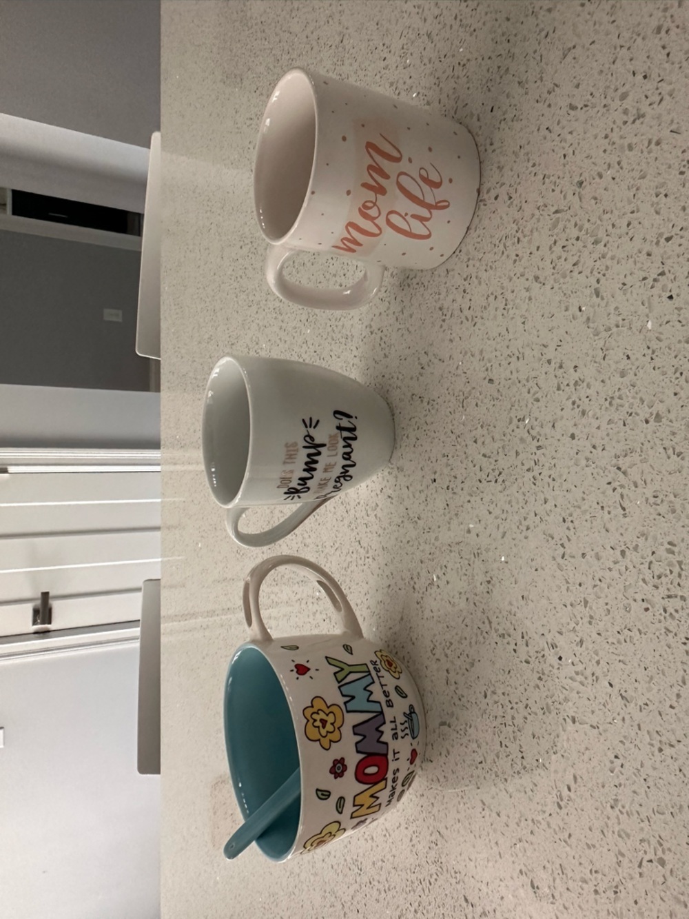 Assorted Ceramic 'Mom Life' Coffee Mugs